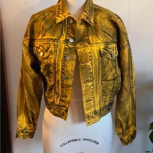 BDG Distressed Yellow Jean Jacket